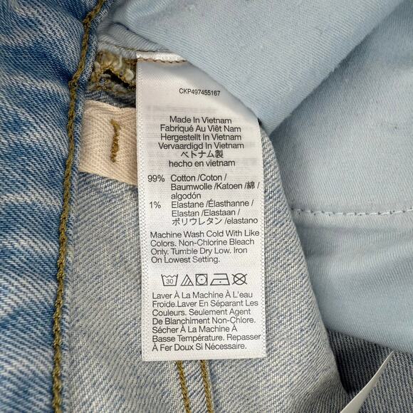 Madewell Sky Blue Straight Leg Jeans - Picture 8 of 10